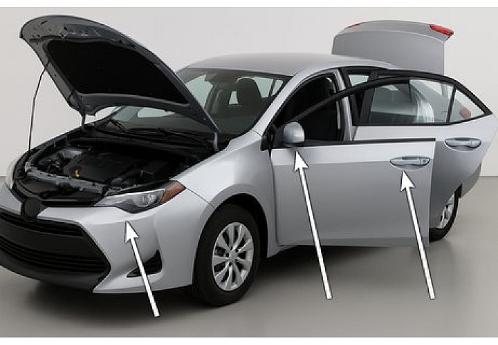 Onde encontrar o código da cor da pintura do carro