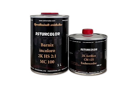 Verniz acrílico Asturcolor MC 100 2K HS 2:1