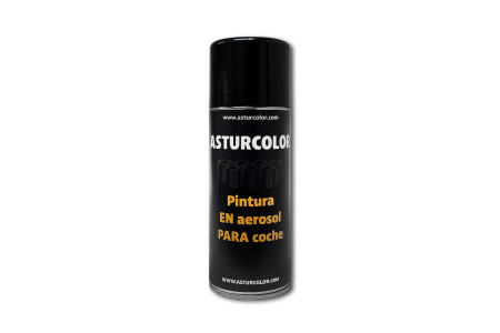 O nome do produto é "Tinta para automóveis em aerosol Asturcolor".
