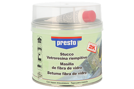 Massa com fibra de vidro Presto Glass fibre putty 250 g