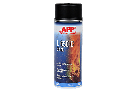 Tinta spray resistente ao calor APP L 650°C Black Spray Tinta spray resistente ao calor APP L 650°C Black Spray
