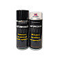Kit: tinta base e verniz monocomponente em aerossol, volume útil de 400 ml, suficiente para cobrir 1,5 m² com duas demãos. Este verniz polimeriza ao entrar em contacto com o ar. A tinta e o verniz não utilizados podem ser guardados para uso posterior.   25,99€ 