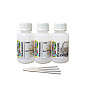 Kit de restauro:  tinta de primeira demão, tinta de segunda demão e verniz, em frascos de 30 ml com pincel. Inclui 5 microescovas para danos muito pequenos. A utilização de um sistema de pintura de três camadas é exatamente igual ao processo de pintura de fábrica e proporciona o melhor resultado possível.   23,00€ 