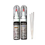 Kit de restauração: tinta e verniz em canetas universais de retoque com pincel (20 ml cada) + 3 micro-pincéis, ideal para reparar danos muito pequenos de forma rápida e precisa.   16,00€ 